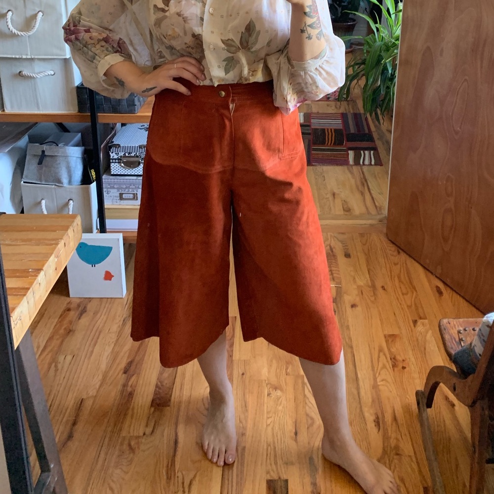 Vintage suede culottes!!!